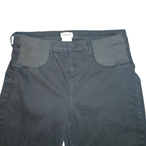 L’agence Sada Black Distressed Plus Size Stretch7 Jeans sixe 34-36 - Picture 3 of 8